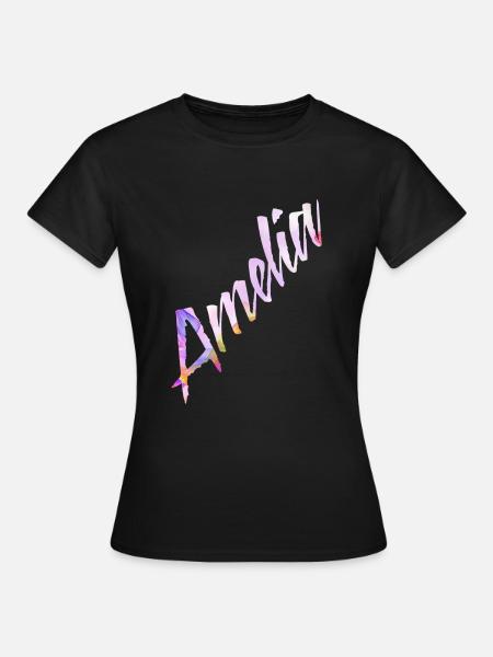 Amelia - Frauen T-Shirt - Schwarz