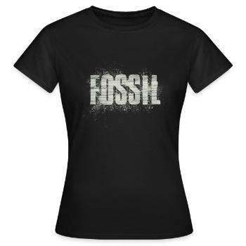 Fossil - Frauen T-Shirt - Schwarz - Vorne - AI Model Female 172 dark (172cm)