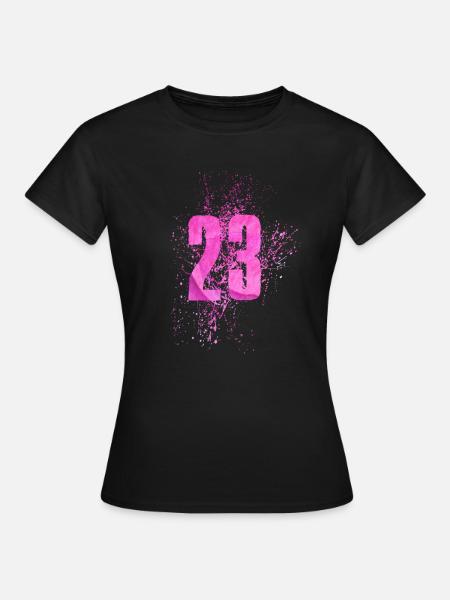 Number 23 - Frauen T-Shirt - Schwarz