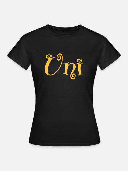 Uni Universität Uni - Frauen T-Shirt - Schwarz