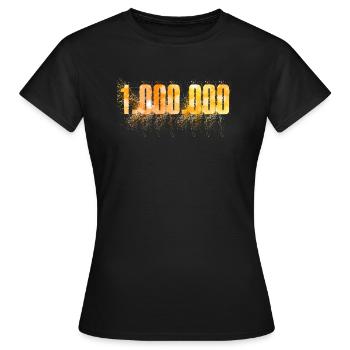 1.000.000 EINE MILLION Doller Euro - Frauen T-Shirt - Schwarz - Vorne - AI Model Female 172 dark (172cm)