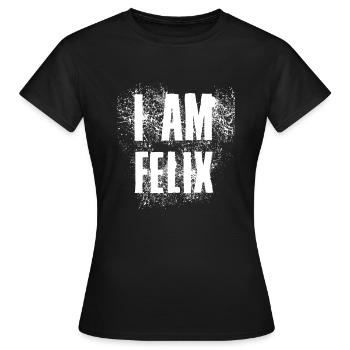 Felix Ich bin Felix - Frauen T-Shirt - Schwarz - Vorne - AI Model Female 172 dark (172cm)