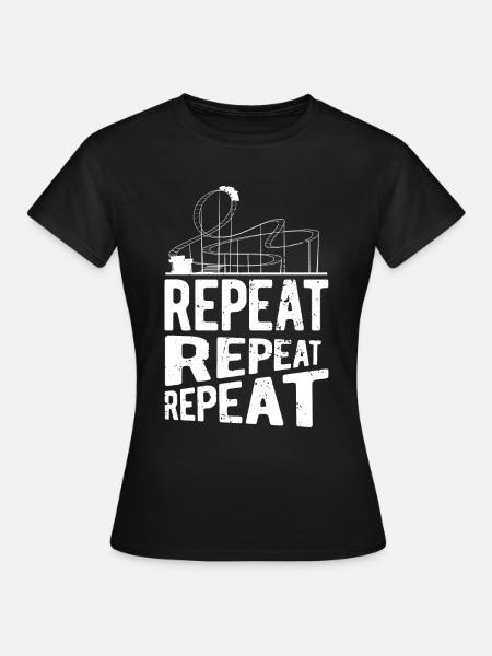 Achterbahn - Frauen T-Shirt - Schwarz
