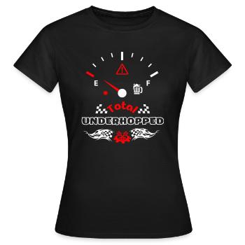 Total Underhops Beer Tank Affichage Compteur de vitesse - T-shirt Femme - noir - Devant - AI Model Female 172 dark (172cm)
