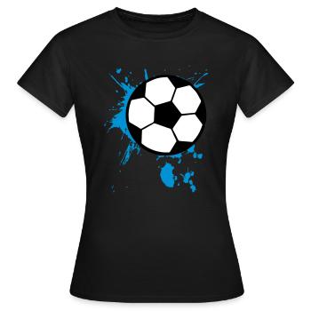 Soccer Splash 3c - Women's T-Shirt - black - Front - AI Model Female 172 dark (172cm)