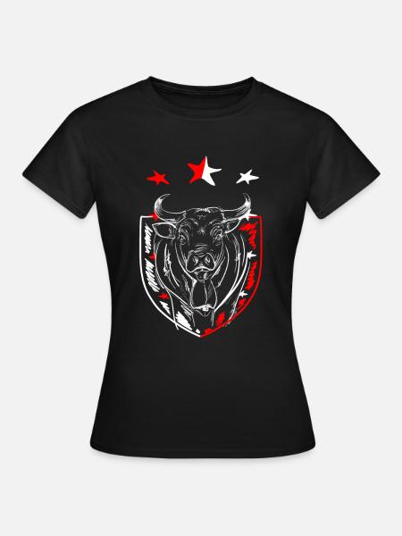 Walliser Vache d'Hérens Design für Vach-Fans - Frauen T-Shirt - Schwarz