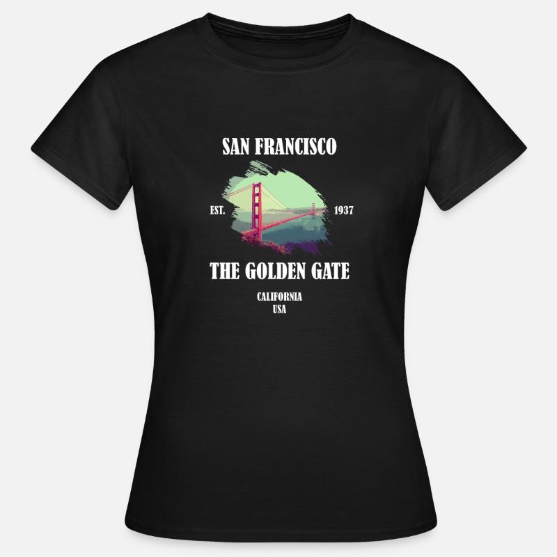 San Francisco Golden Gate Bridge - Women's T-Shirt - black