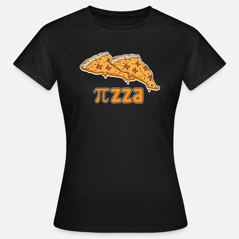 Math Pizza Pi - T-shirt Femme - noir