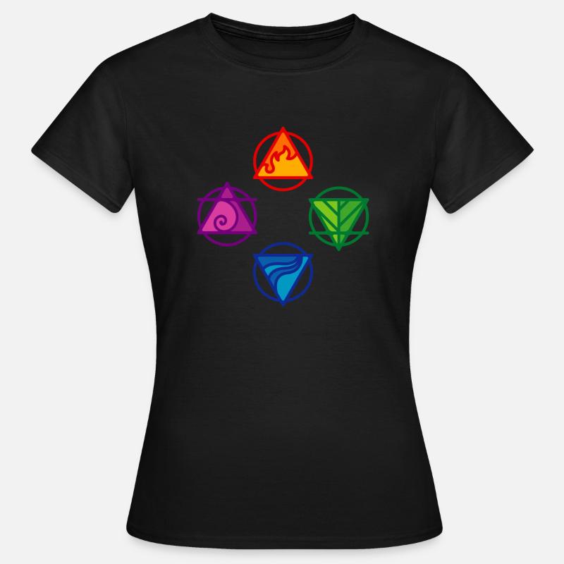 4 ELEMENTE - Frauen T-Shirt - Schwarz