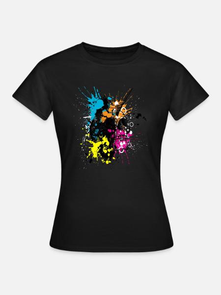 Unicorn Skull - Frauen T-Shirt - Schwarz