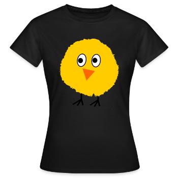 chick - Women's T-Shirt - black - Front - AI Model Female 172 dark (172cm)
