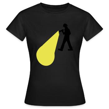 Detektiv - Frauen T-Shirt - Schwarz - Vorne - AI Model Female 172 dark (172cm)