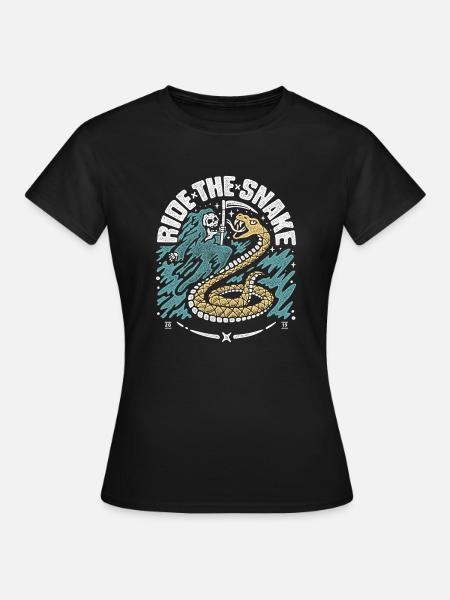 ride the snake - T-shirt Femme - noir