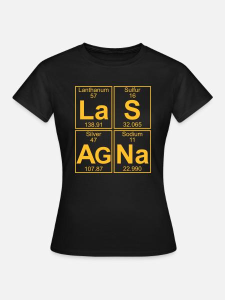La-S-Ag-Na (lasagna) - Full - Women's T-Shirt - black
