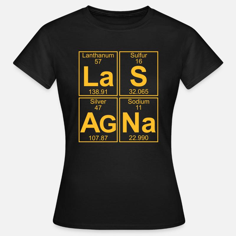 La-S-Ag-Na (lasagna) - Full - Women's T-Shirt - black