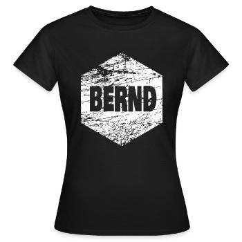 Bernd comme prénom - T-shirt Femme - noir - Devant - AI Model Female 172 dark (172cm)