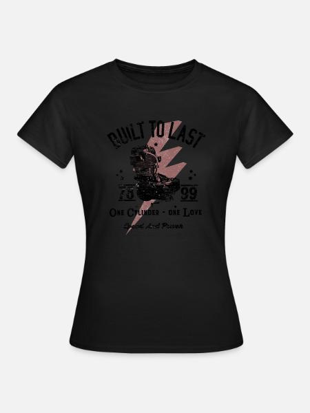 un cylindre un amour monocylindre - T-shirt Femme - noir