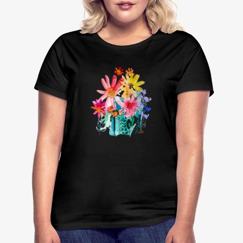 Blumenstrauß aquarell - Frauen T-Shirt