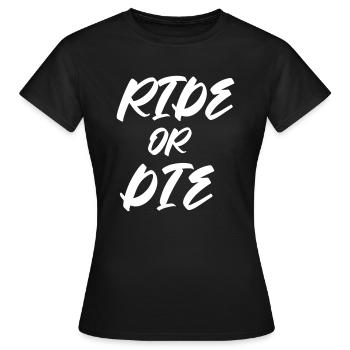 Rouler ou mourir - T-shirt Femme - noir - Devant - AI Model Female 172 dark (172cm)