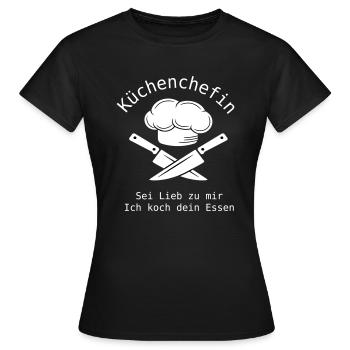 Küchenchefin - Frauen T-Shirt - Schwarz - Vorne - AI Model Female 172 dark (172cm)