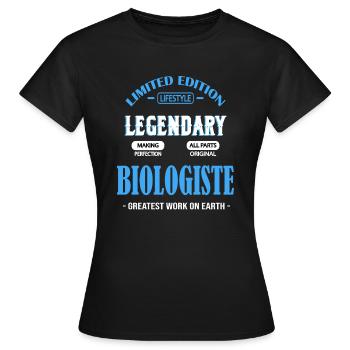 BIOLOGE - Frauen T-Shirt - Schwarz - Vorne - AI Model Female 172 dark (172cm)