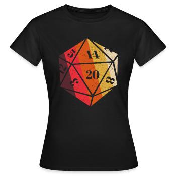 RPG-RPG-Tabletop-Rollenspiele Gamer-Rollenspiel - Frauen T-Shirt - Schwarz - Vorne - AI Model Female 172 dark (172cm)