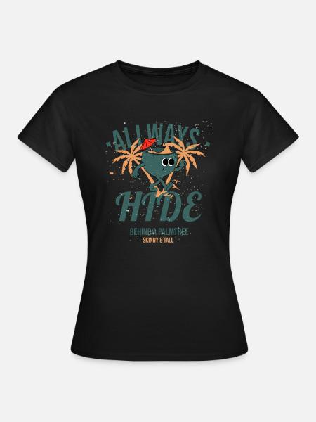Palmen Witz - Witze - Frauen T-Shirt - Schwarz