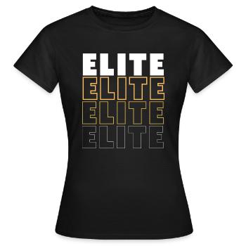 Elite Design par Elitesons - T-shirt Femme - noir - Devant - AI Model Female 172 dark (172cm)