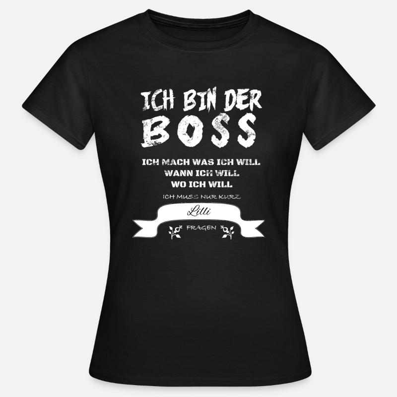 Geschenk Lilli - Frauen T-Shirt - Schwarz