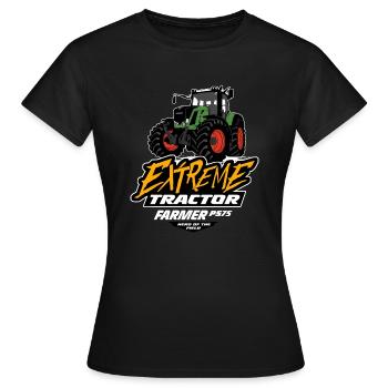 Traktor - Schlepper - Landwirt - Bauer - Frauen T-Shirt - Schwarz - Vorne - AI Model Female 172 dark (172cm)