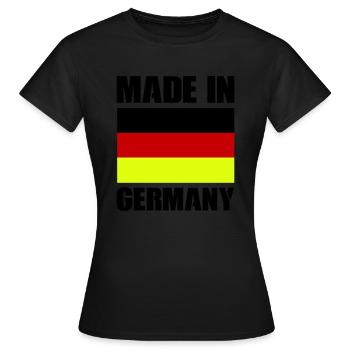 made in germany - Frauen T-Shirt - Schwarz - Vorne - AI Model Female 172 dark (172cm)