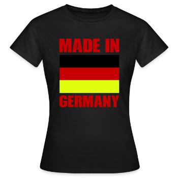 made in germany - Frauen T-Shirt - Schwarz - Vorne - AI Model Female 172 dark (172cm)