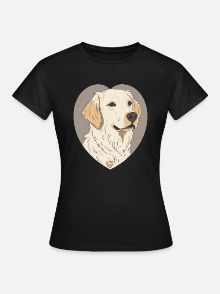 Golden Retriever - Frauen T-Shirt - Schwarz
