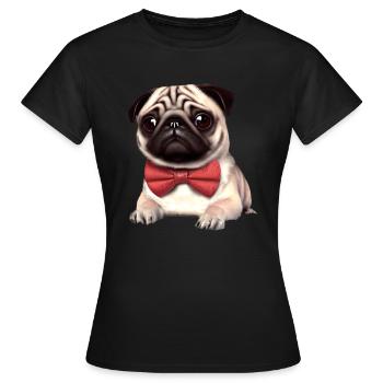 Chiens Propriétaires de chiens Propriétaires de chiens Bulldog Propriétaires de chiens - T-shirt Femme - noir - Devant - AI Model Female 172 dark (172cm)