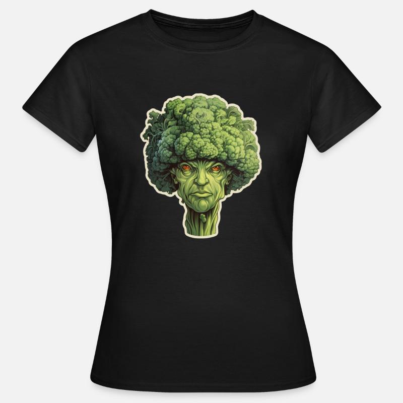 Broccoli Head - Women's T-Shirt - black