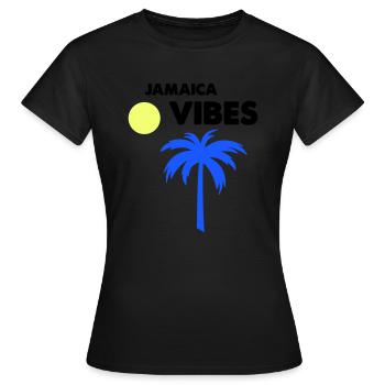 Ambiance jamaïcaine - T-shirt Femme - noir - Devant - AI Model Female 172 dark (172cm)