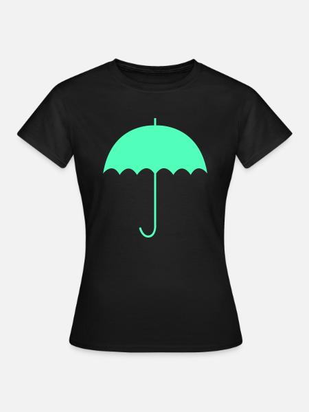 regenschirm - Frauen T-Shirt - Schwarz