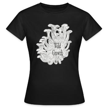 Croissance sauvage Blanc - T-shirt Femme - noir - Devant - AI Model Female 172 dark (172cm)