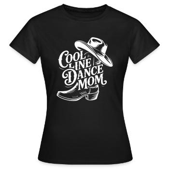 Line Dance Mom Line Dance Mom Cadeau - T-shirt Femme - noir - Devant - AI Model Female 172 dark (172cm)
