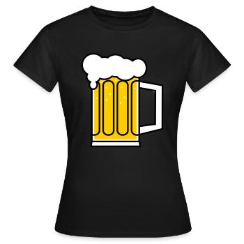Bier - Women's T-Shirt - black - Front - AI Model Female 172 dark (172cm)