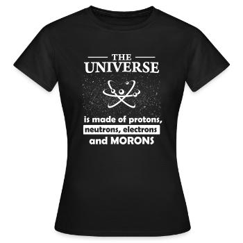 l'univers - T-shirt Femme - noir - Devant - AI Model Female 172 dark (172cm)