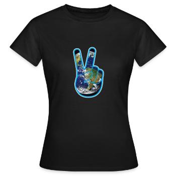 Protection de l'environnement Protection du climat Paix Jour de la Terre - T-shirt Femme - noir - Devant - AI Model Female 172 dark (172cm)
