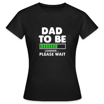 Werdender Vater Schwanger Schwangerschaft Geschenk - Frauen T-Shirt - Schwarz - Vorne - AI Model Female 172 dark (172cm)