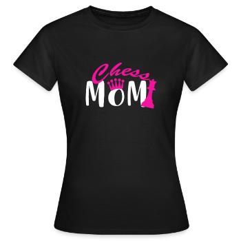 Schach Mama Schachbrett Matt Club Verein Geschenk - Frauen T-Shirt - Schwarz - Vorne - AI Model Female 172 dark (172cm)