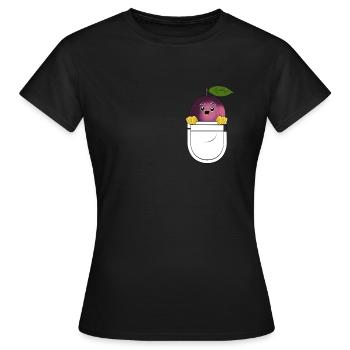 Drôle de cadeau végétal à base de plantes de - T-shirt Femme - noir - Devant - AI Model Female 172 dark (172cm)