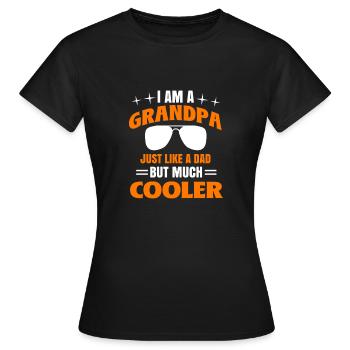Cooles Großvater Vati Großvater Vati Großvater - Frauen T-Shirt - Schwarz - Vorne - AI Model Female 172 dark (172cm)