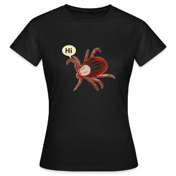 Tick Hi Gift - Women's T-Shirt - black - Front - AI Model Female 172 dark (172cm)
