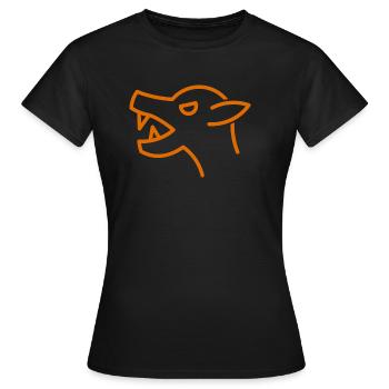 Werwolf - Frauen T-Shirt - Schwarz - Vorne - AI Model Female 172 dark (172cm)