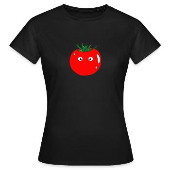 tomato - Women's T-Shirt - black - Front - AI Model Female 172 dark (172cm)