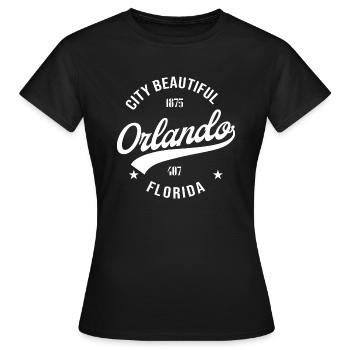 Orlando Florida - Frauen T-Shirt - Schwarz - Vorne - AI Model Female 172 dark (172cm)